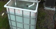 My homemade IBC tote aquaponics system – First look