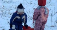 Homesteading (29): Sledging on New Year’s Day 2012