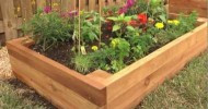 How To Build A Raised Flower Or Garden Bed