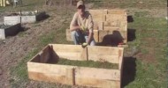 Building Raised Beds From Reclaimed Pallet Wood