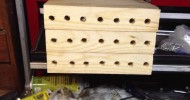 Mason Bees house building 2013 Video #2