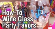 Threadbanger Party: How to make Personalized Wine Glass Party Favors