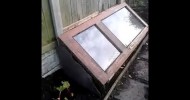 Cold frame for gardening made with recycled materials for €10 ($13)