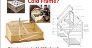 Building a cold frame: Would you like to make a cold frame? click here